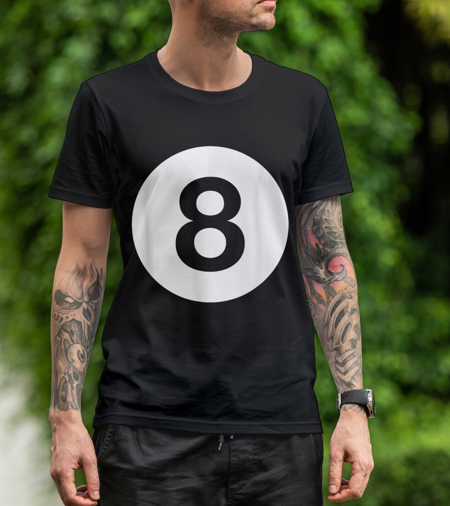 Billiards 8 Ball Pool Counter Top T-Shirt