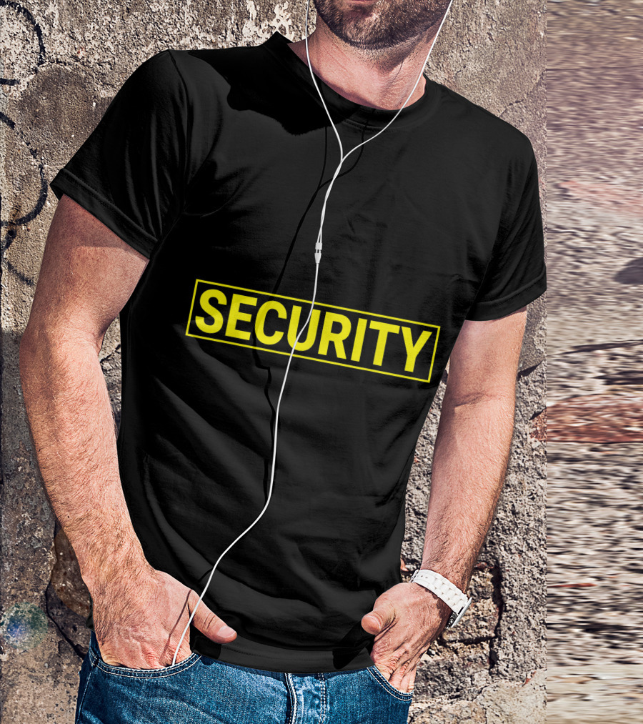 Security Guard Uniform Yellow Security T-Shirt