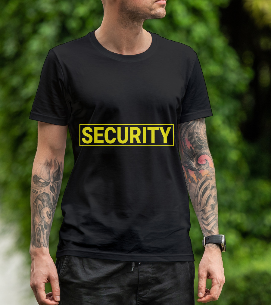 Security Guard Uniform Yellow Security T-Shirt