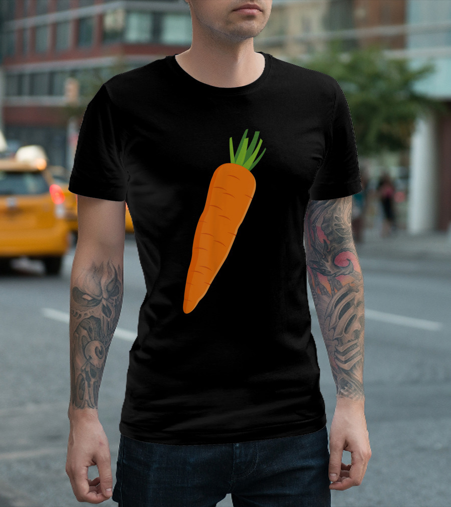 Matching Couple Costume Funny Vegetable Carrot Kid T-Shirt