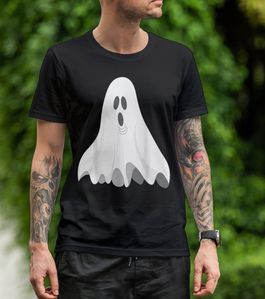 Ghost Halloween Horror Films Iconic Spooky Sheet Phantom T-Shirt