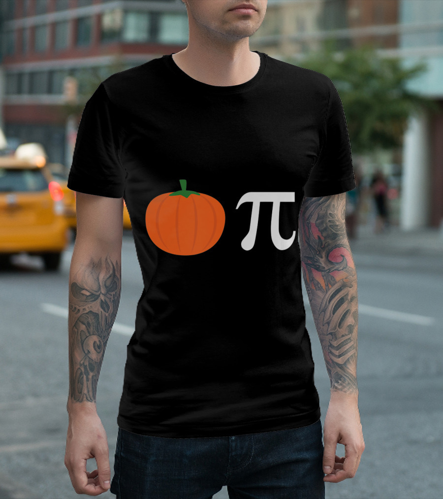 Pumpkin Pi Funny Math Teacher Appreciation T-Shirt