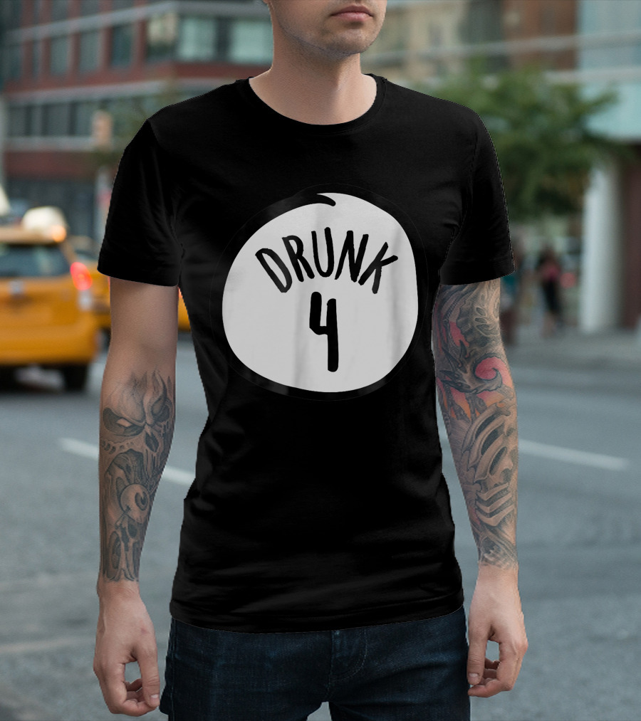 Drunk 4 Funny Group Halloween Party Costume T-Shirt