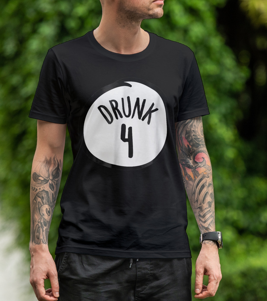 Drunk 4 Funny Group Halloween Party Costume T-Shirt