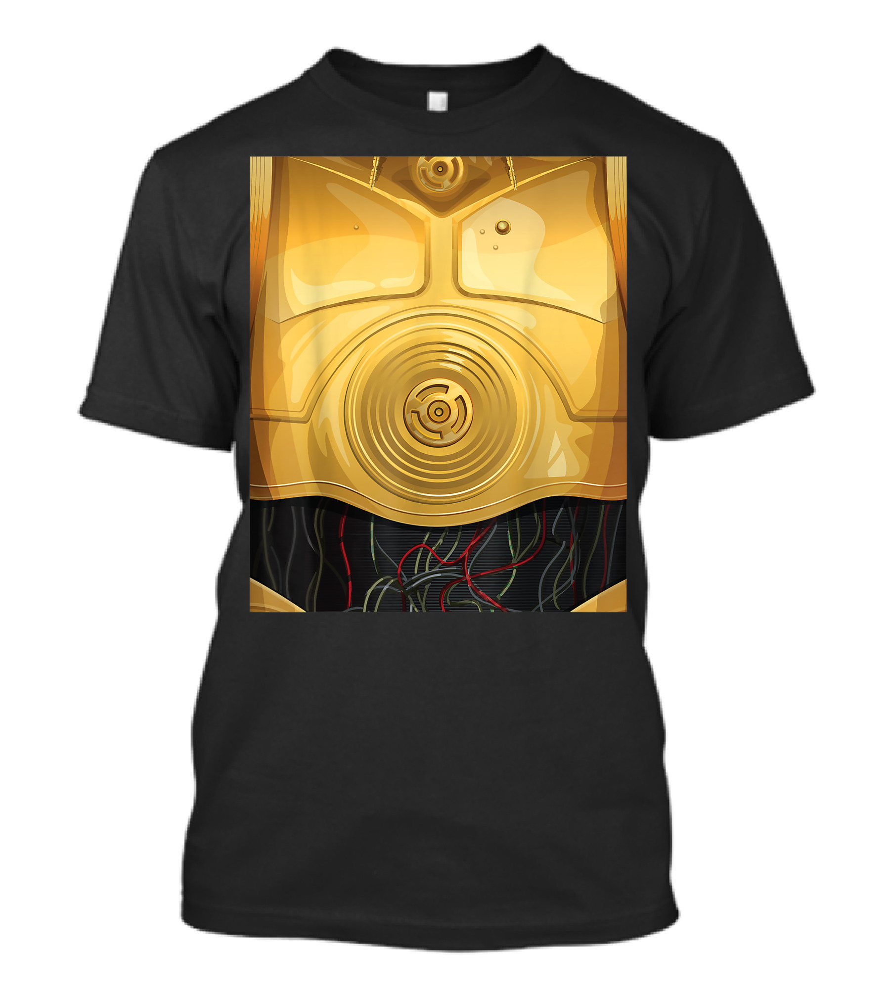 C-3PO Chest Armor Star Wars Halloween Costume T-Shirt