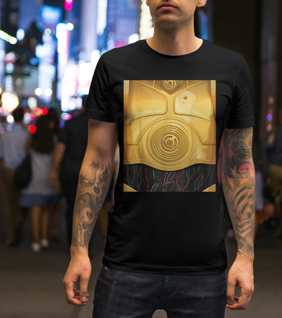 C-3PO Chest Armor Star Wars Halloween Costume T-Shirt