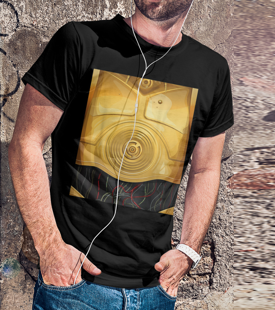 C-3PO Chest Armor Star Wars Halloween Costume T-Shirt
