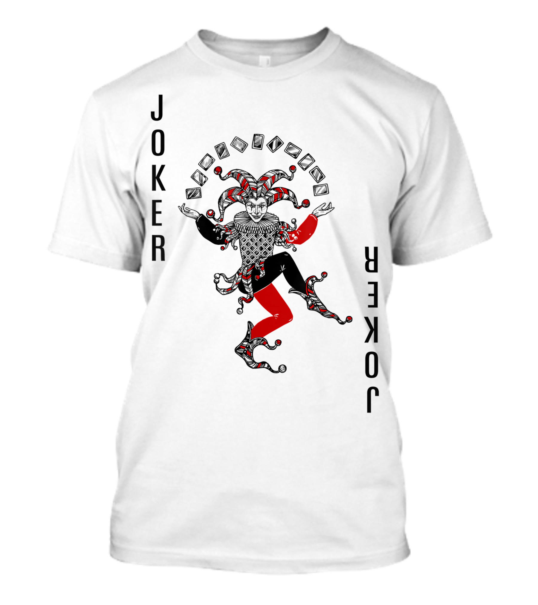 Joker Card Deck Color Halloween Group T-Shirt