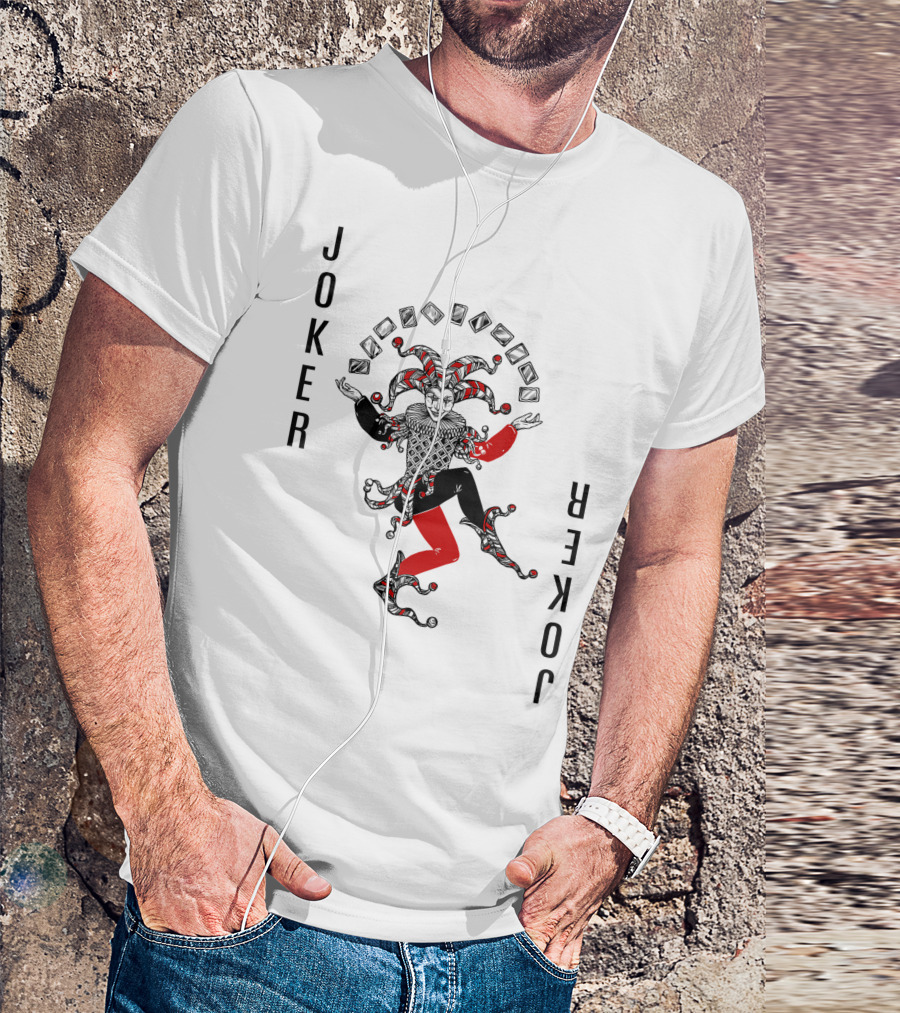 Joker Card Deck Color Halloween Group T-Shirt