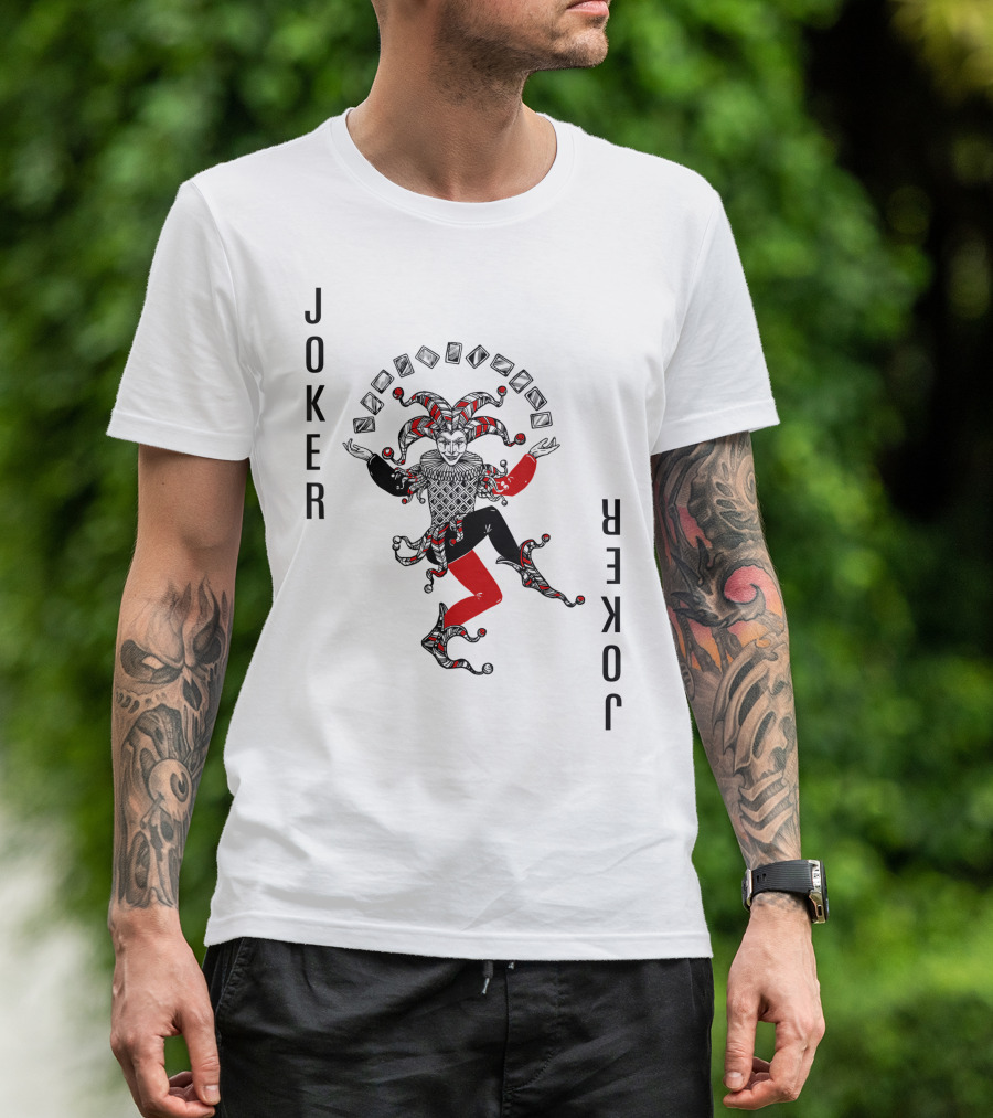 Joker Card Deck Color Halloween Group T-Shirt