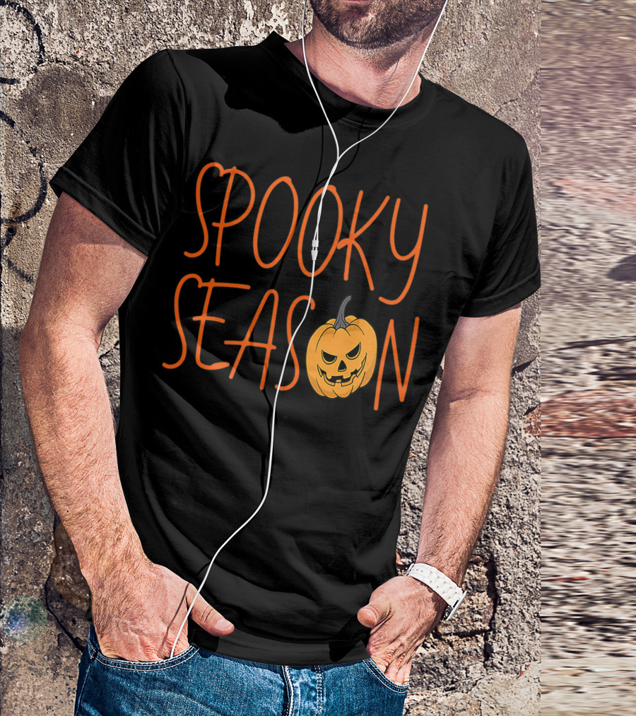 Spooky Season Cute Halloween Fall Season Pumpkin T-Shirt