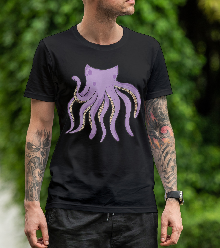 Funny Headless Octopus Halloween Sea Creature Eight Arms T-Shirt