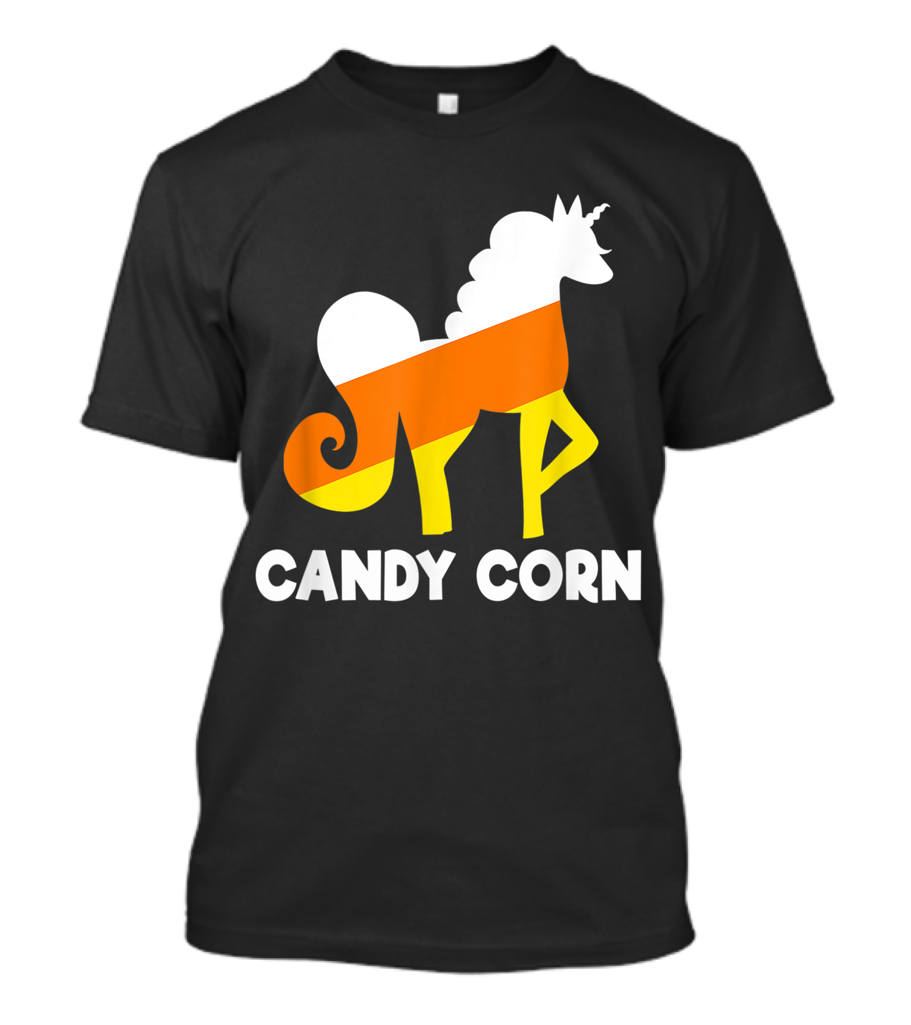Candy Corn Halloween Unicorn Funny Kids Teacher T-Shirt