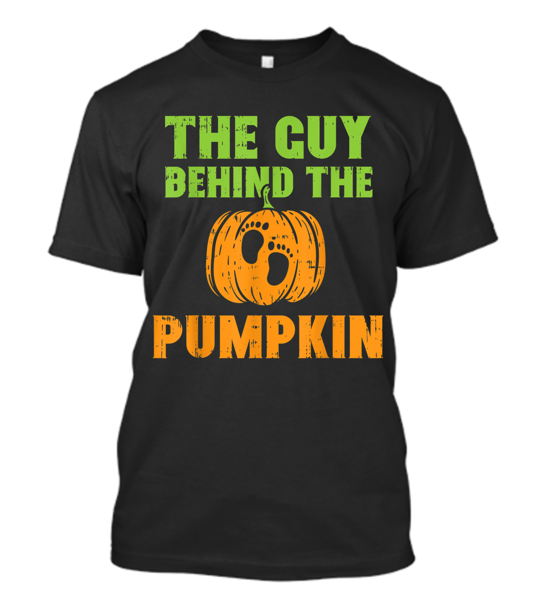 The Guy Behind The Pumpkin Halloween Pregnancy Announcement Dad T-Shirt