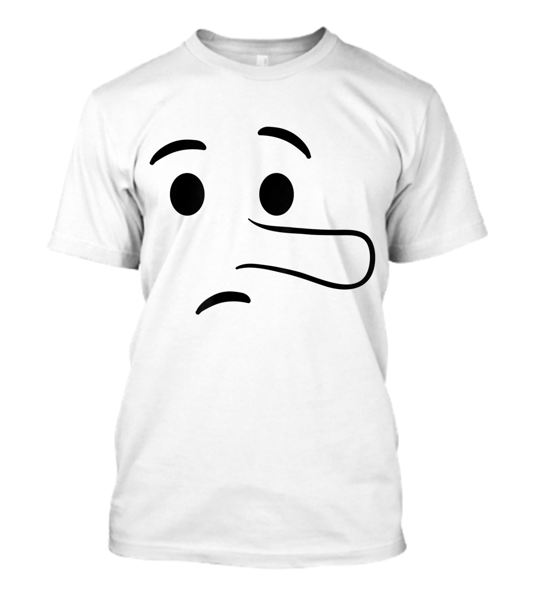 Long Nose Liar Lying Face Emoji Halloween Emoticon T-Shirt