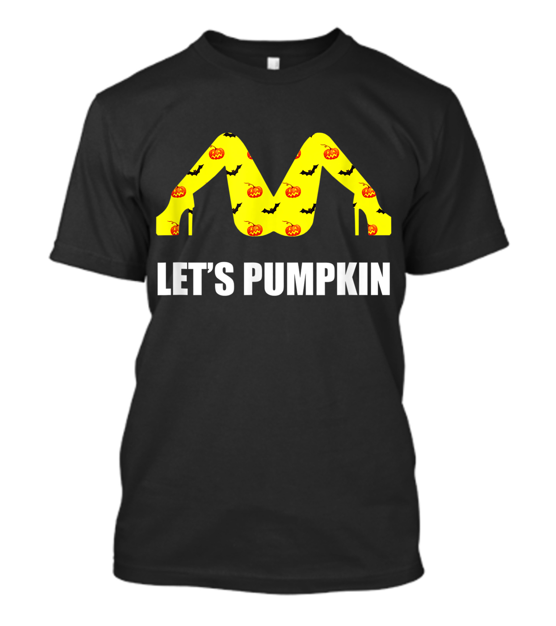 Let's Pumpkin Halloween Funny Bats Pumpkins T-Shirt
