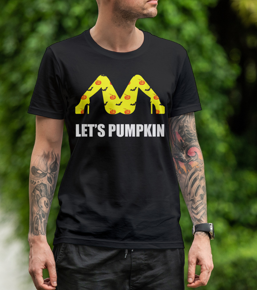 Let's Pumpkin Halloween Funny Bats Pumpkins T-Shirt