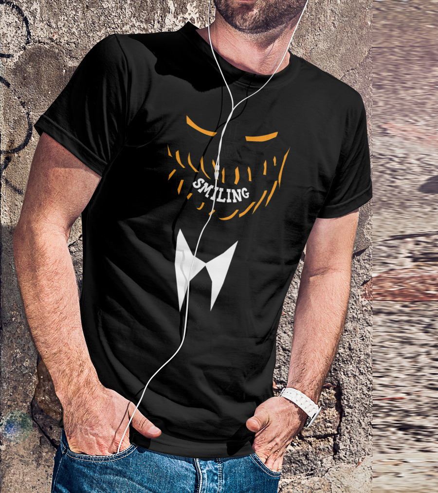I Am Smiling Jack O Lantern Halloween Pumpkin Face T-Shirt