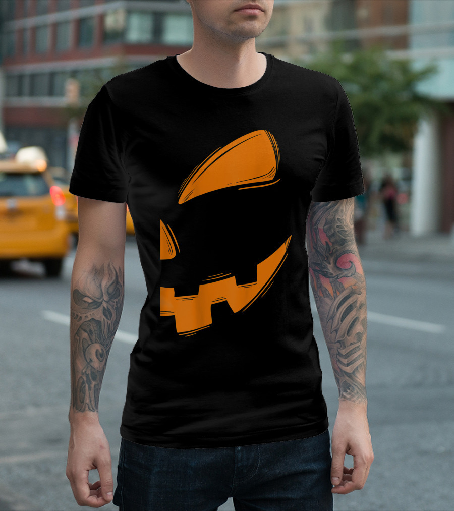 Family Couples Matching Halloween Jack O Lantern Face T-Shirt