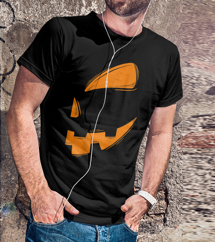 Family Couples Matching Halloween Jack O Lantern Face T-Shirt