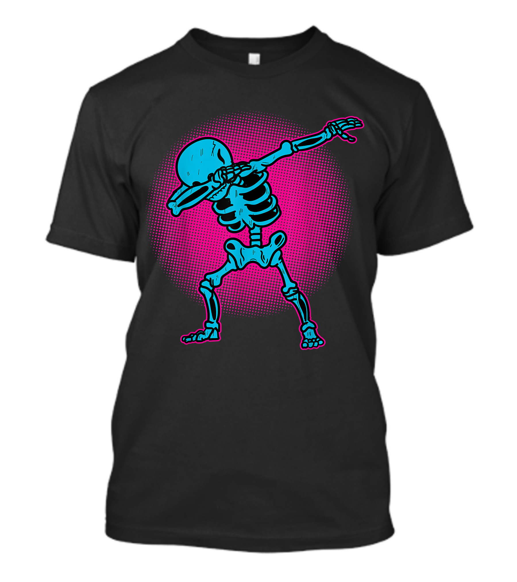 Funny Dabbing Skeleton Kids Adults Halloween Costume T-Shirt