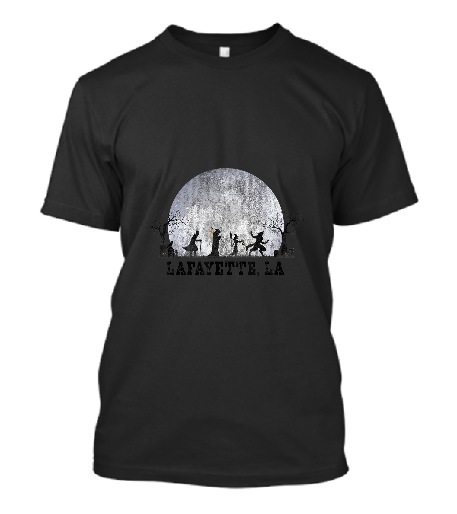 Lafayette LA Vintage Halloween Full Moon T-Shirt