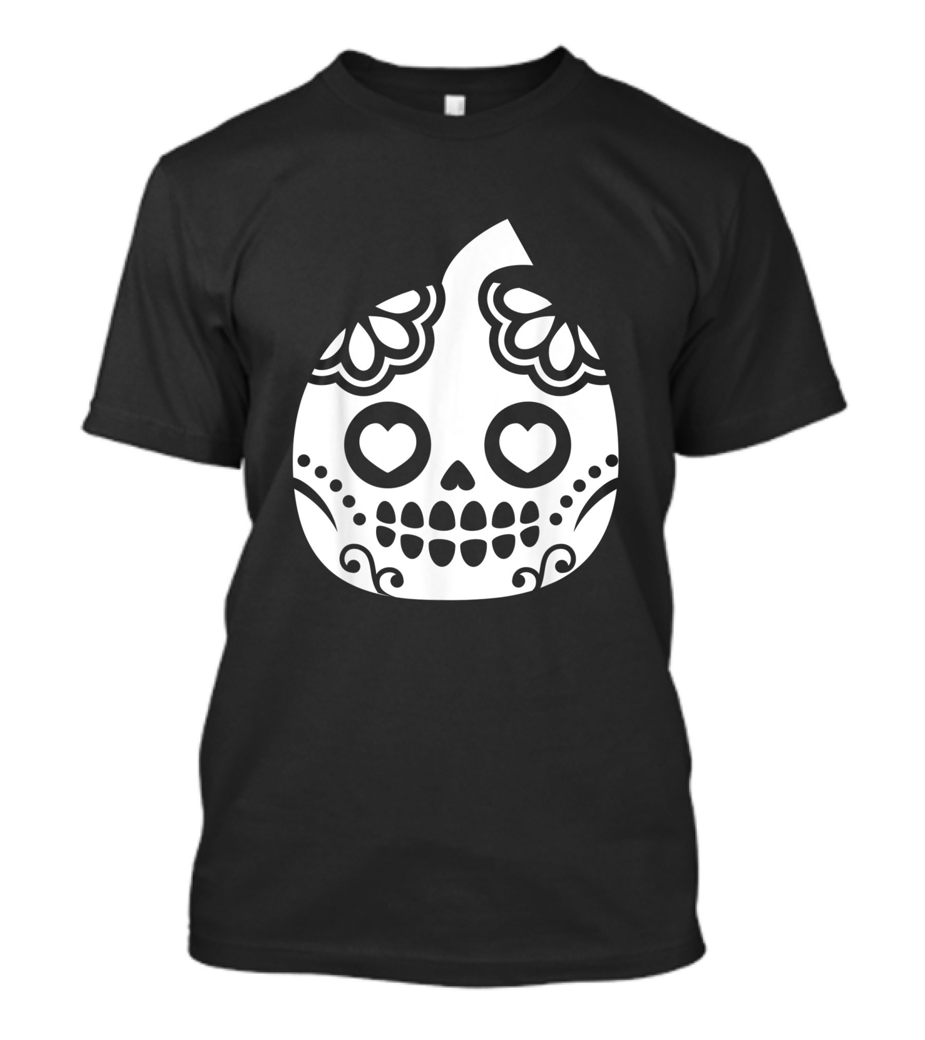 Sugar Skull Pumpkin Ghost Day Of The Dead T-Shirt