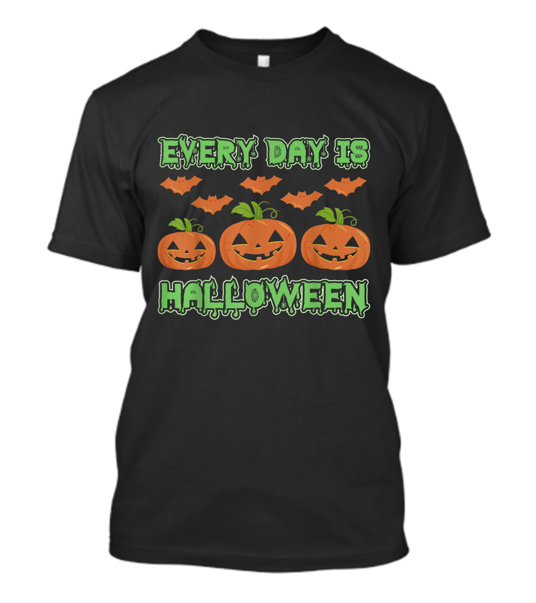 EVERY DAY IS HALLOWEEN PUMPKIN BAT DECORATION T-Shirt