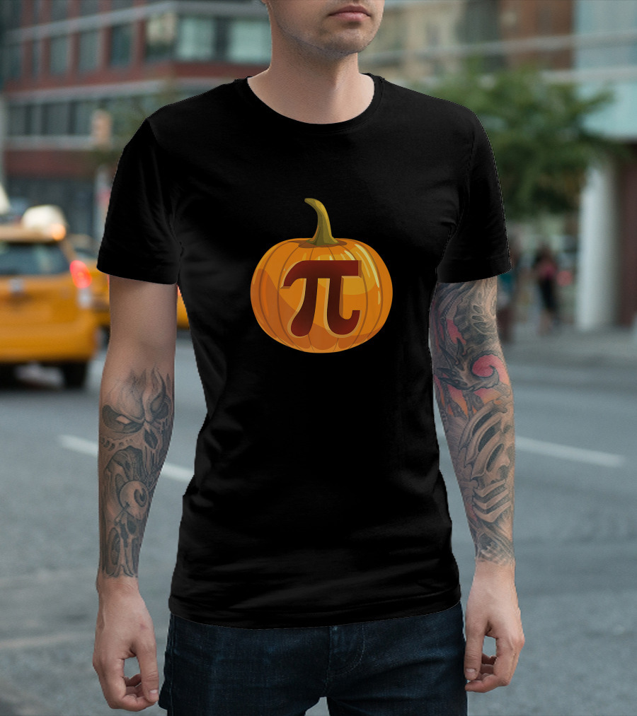 Pumpkin Pi Math Halloween Thanksgiving Pie Day Costume Premium T-Shirt