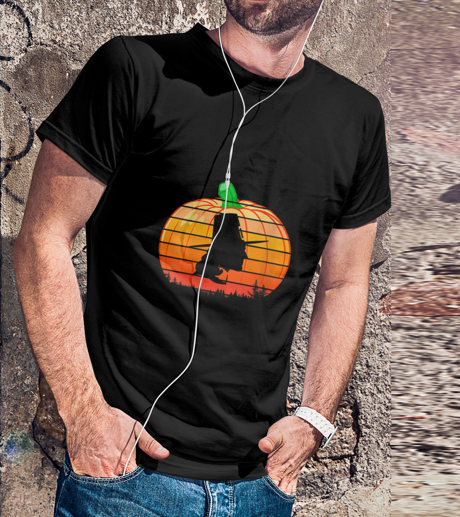 Retro Pumpkin Pilgrim Hat Turkey Day Vintage Men Women T-Shirt