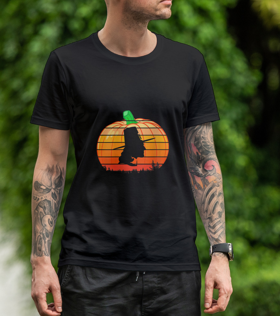 Retro Pumpkin Pilgrim Hat Turkey Day Vintage Men Women T-Shirt