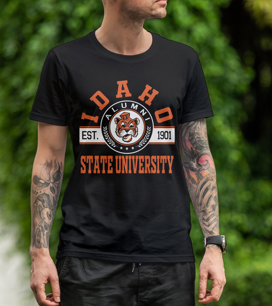 Idaho State University Alumni EST 1901 Tiger Logo ISU T-Shirt