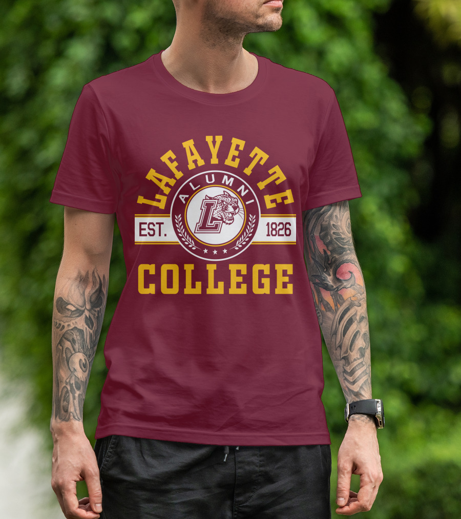 Lafayette College Alumni Est. 1826 Leopard T-Shirt