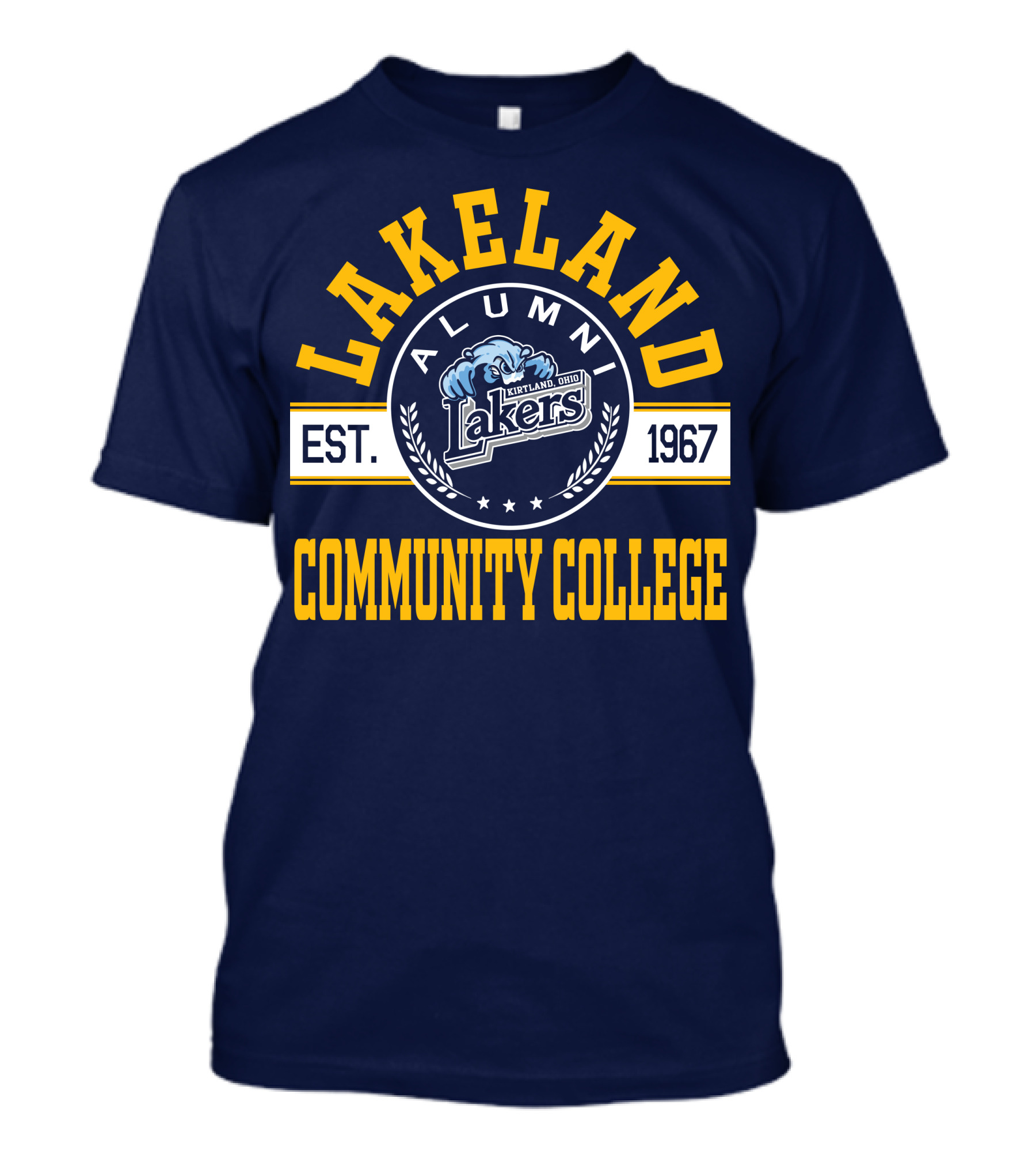 Lakeland Community College Alumni Lakers Kirtland Ohio Est. 1967 T-Shirt