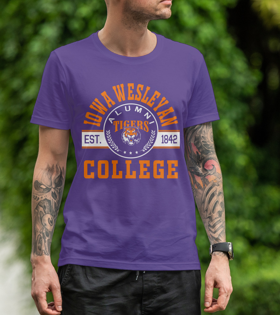 Iowa Wesleyan College Alumni Tigers Est. 1842 T-Shirt