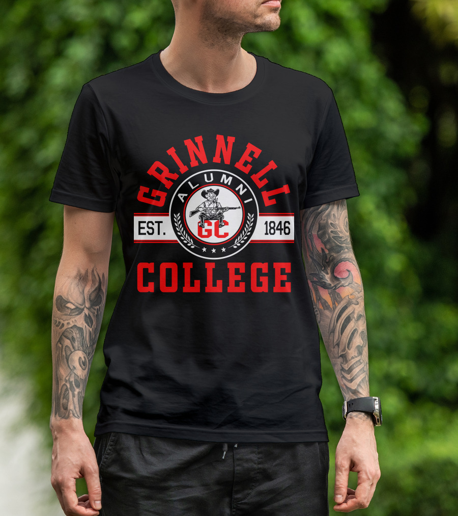 Grinnell College Alumni Est. 1846 GC T-Shirt