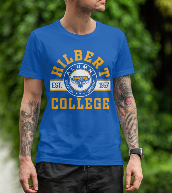 Hawks Hilbert College Alumni Est. 1957 T-Shirt
