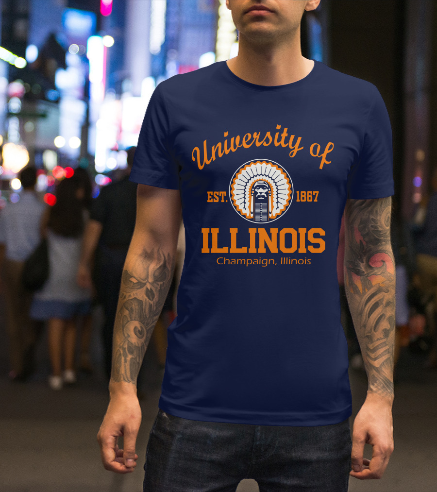 University Of Illinois Est. 1867 Champaign Illinois T-Shirt