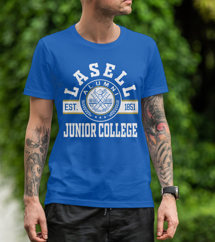 Lasell Junior College Alumni Est. 1851 Perissem Nece Fregerem T-Shirt