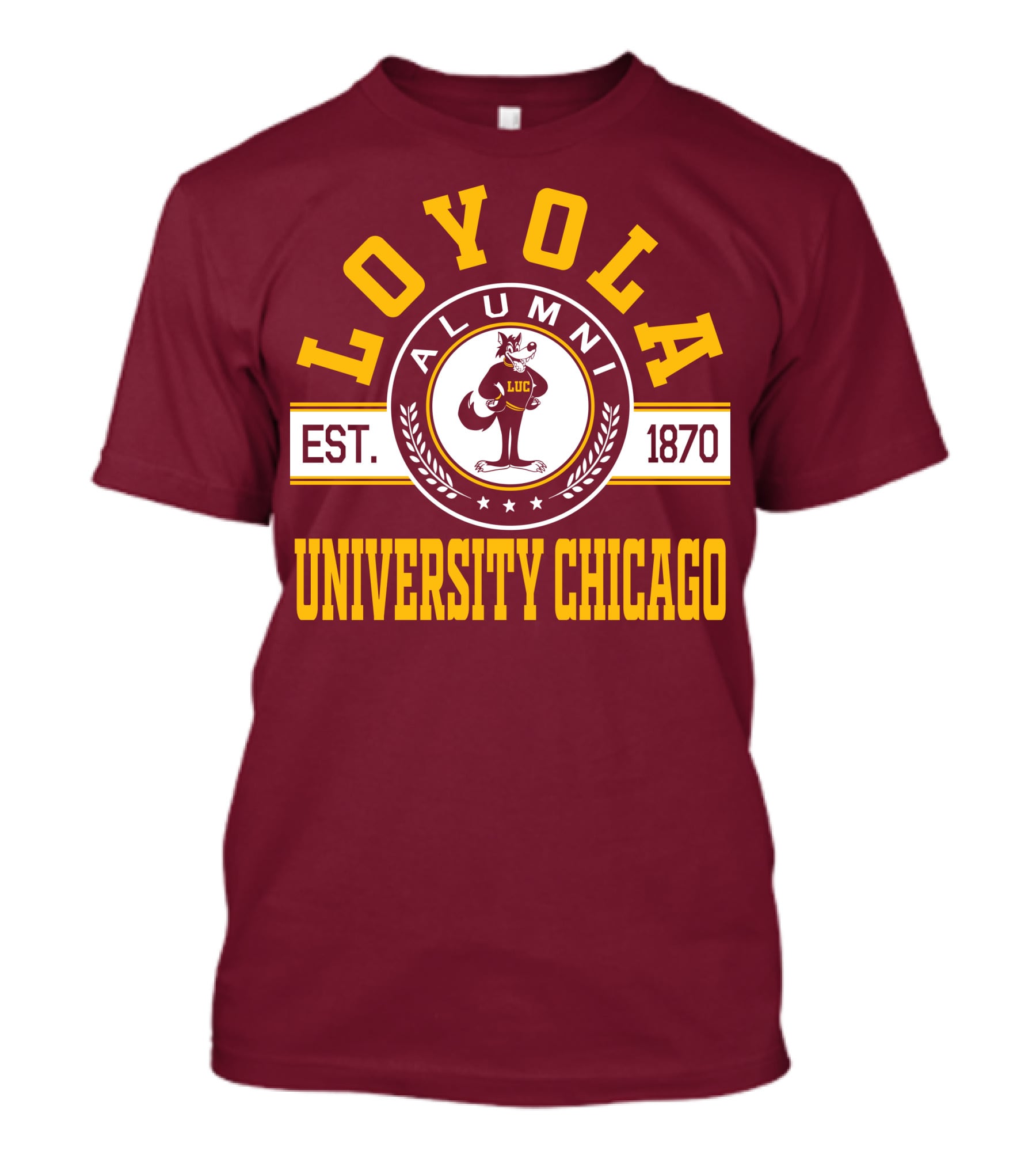 Loyola University Chicago Alumni Established 1870 T-Shirt
