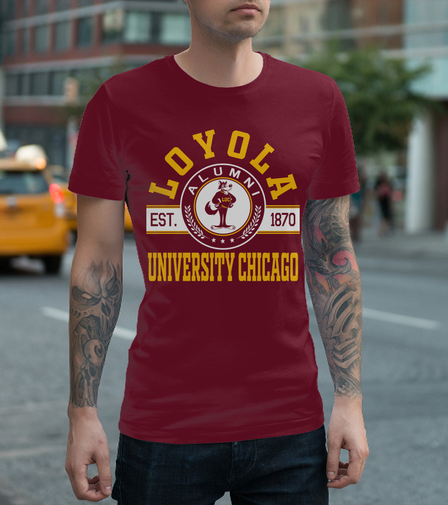 Loyola University Chicago Alumni Established 1870 T-Shirt