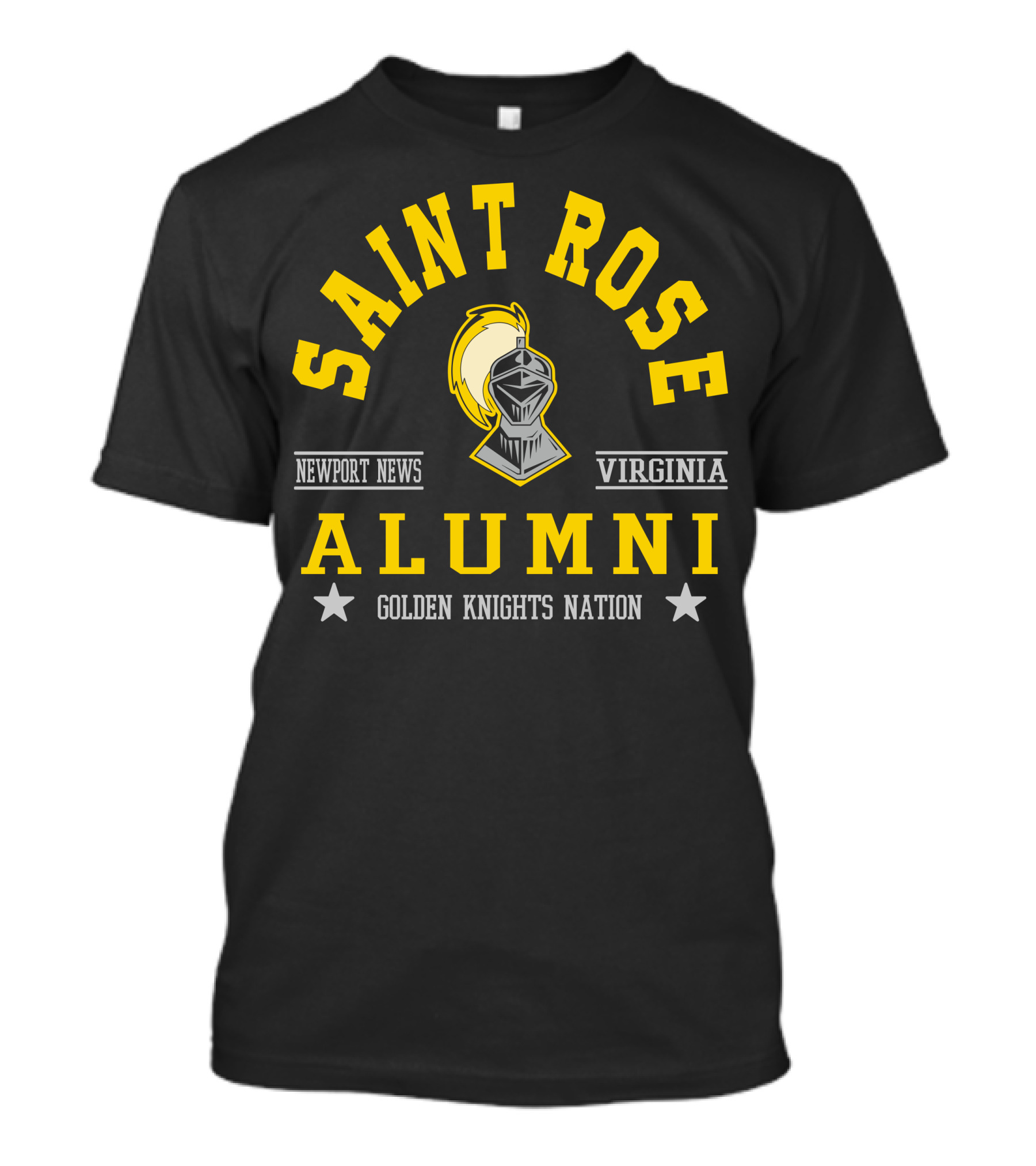 Saint Rose Alumni Newport News Virginia Golden Knights Nation T-Shirt