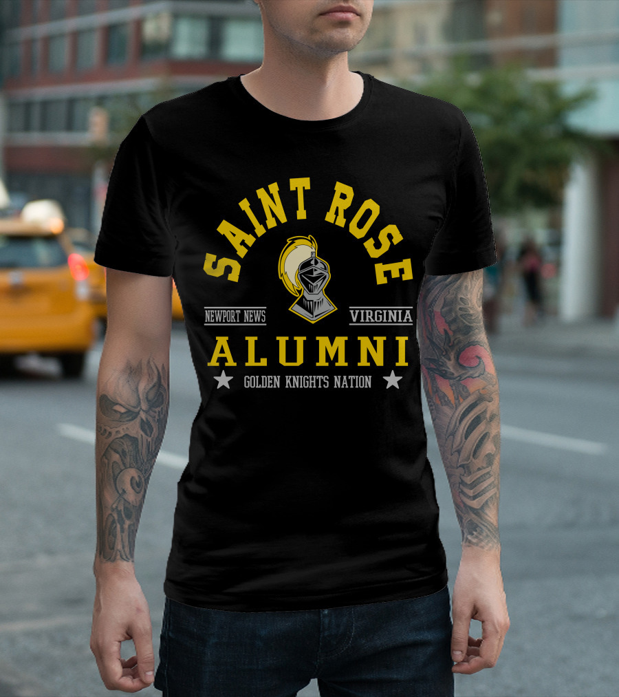Saint Rose Alumni Newport News Virginia Golden Knights Nation T-Shirt