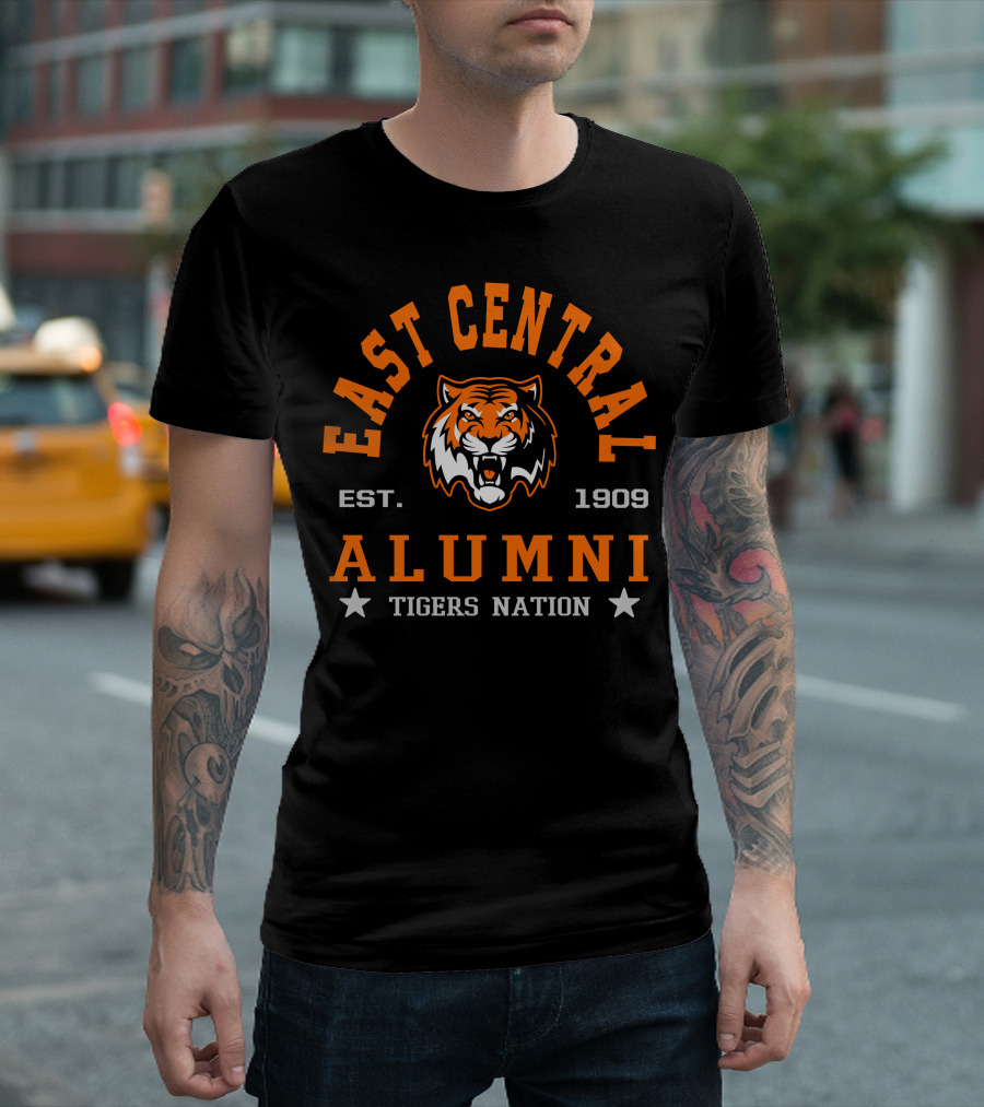 East Central Alumni Tigers Nation Est. 1909 T-Shirt