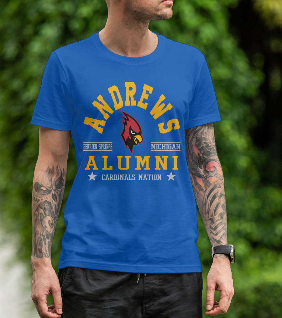 Andrews Alumni Cardinals Nation Berrien Springs Michigan T-Shirt