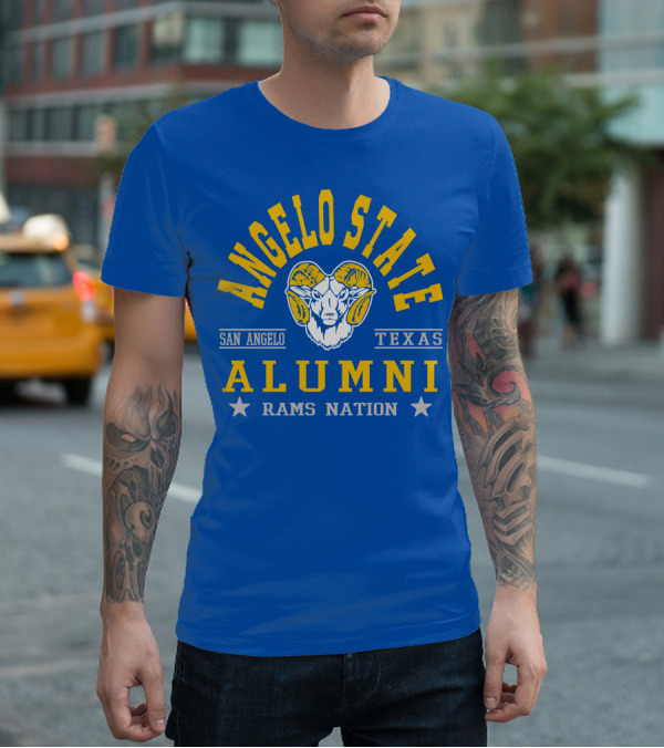 Angelo State Alumni San Angelo Texas Rams Nation T-Shirt