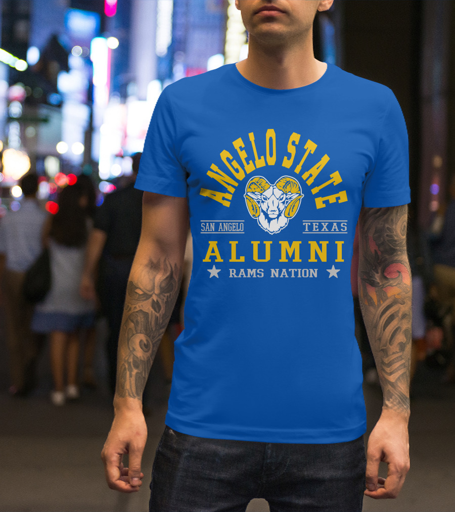 Angelo State Alumni San Angelo Texas Rams Nation T-Shirt