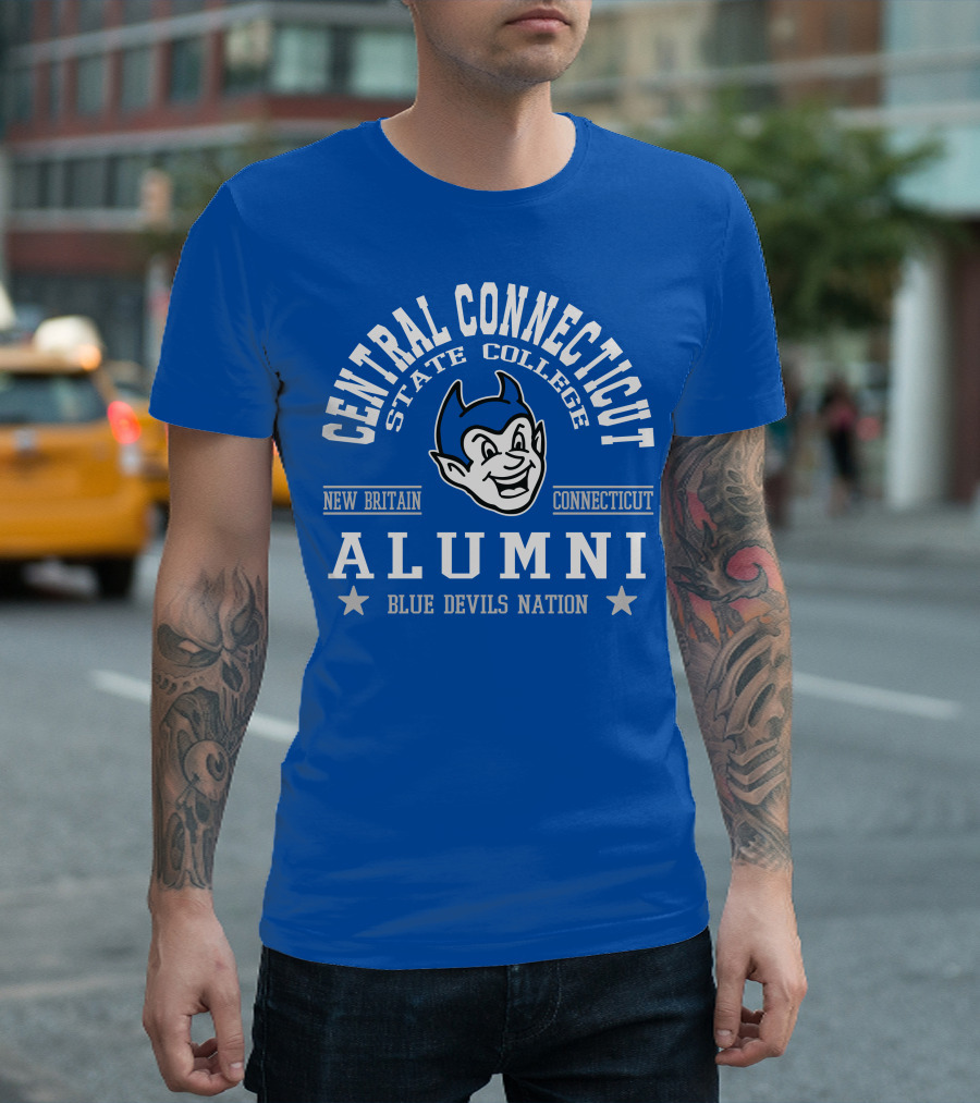 Central Connecticut State College Alumni Blue Devils Nation New Britain Connecticut T-Shirt