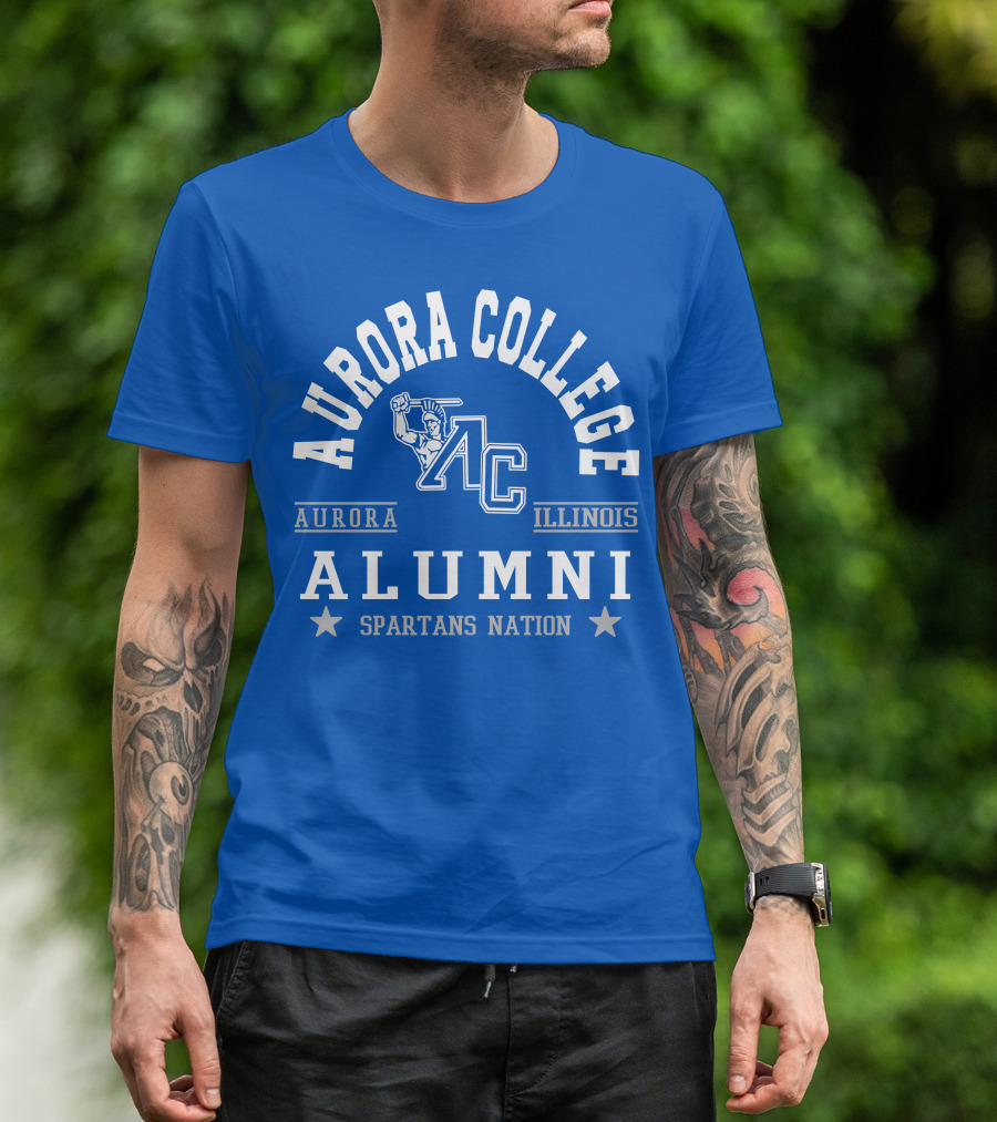 Aurora College Alumni Spartans Nation Aurora Illinois T-Shirt