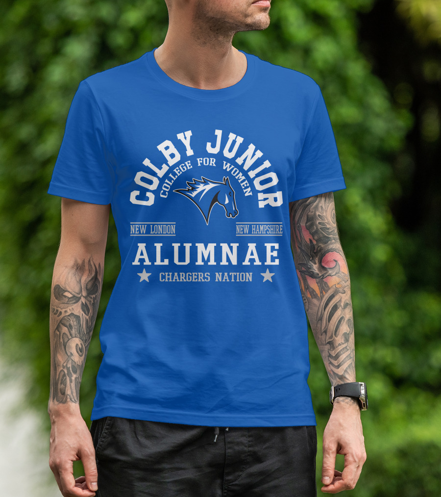 Colby Junior College For Women Alumnae Chargers Nation New London New Hampshire T-Shirt